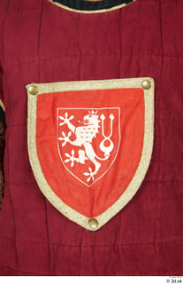  Photos Medieval Knight in cloth armor 5 Czech medieval soldier Medieval clothing czech emblem red vest with czech emblem 0001.jpg